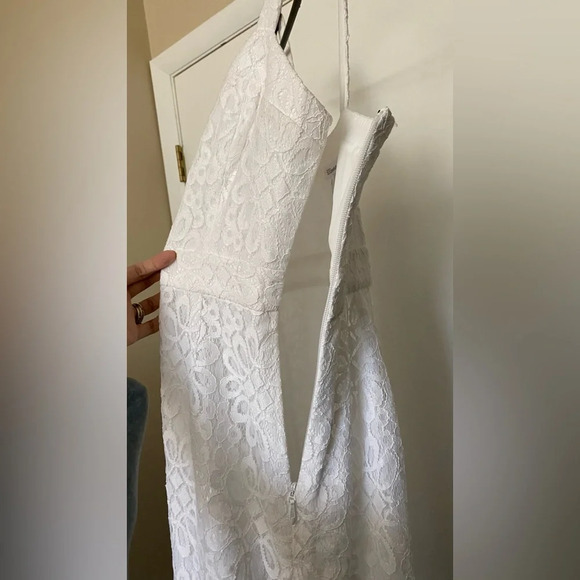 NWT BCBGeneration White Lace Midi Dress Size 2 - Picture 10 of 12